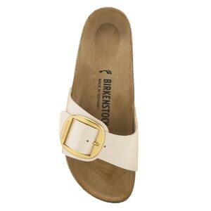 BIRKENSTOCK Madrid Big Gold Buckle Pearl Sandal